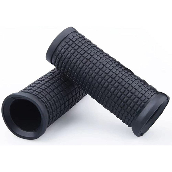 Грипсы TECH TEAM круглые с двумя кольцами фиксаторами TPE 130 мм SZ-051 NN009130